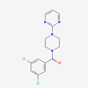 molecular formula C15H14Cl2N4O B4874287 (3,5-DICHLOROPHENYL)[4-(2-PYRIMIDINYL)PIPERAZINO]METHANONE 