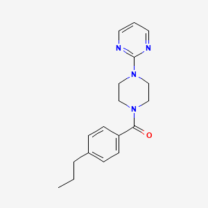 molecular formula C18H22N4O B4874754 (4-PROPYLPHENYL)[4-(2-PYRIMIDINYL)PIPERAZINO]METHANONE 