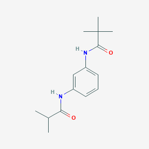 molecular formula C15H22N2O2 B4874809 N-[3-(isobutyrylamino)phenyl]-2,2-dimethylpropanamide 