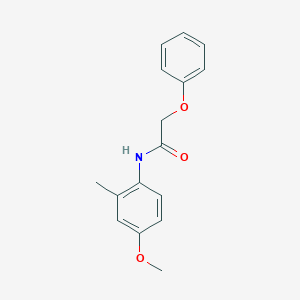 molecular formula C16H17NO3 B4874825 N-(4-methoxy-2-methylphenyl)-2-phenoxyacetamide 