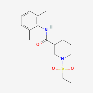 molecular formula C16H24N2O3S B4874864 N-(2,6-dimethylphenyl)-1-(ethylsulfonyl)piperidine-3-carboxamide 