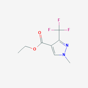 molecular formula C8H9F3N2O2 B048749 Ethyl 1-methyl-3-(trifluoromethyl)-1h-pyrazole-4-carboxylate CAS No. 111493-74-4
