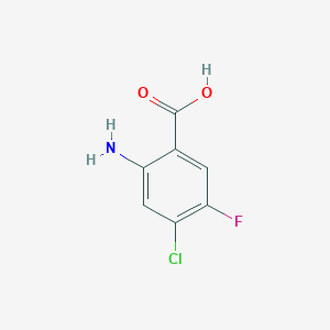 molecular formula C7H5ClFNO2 B048750 2-Amino-4-chloro-5-fluorobenzoic acid CAS No. 108288-16-0