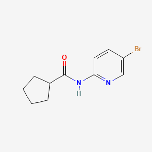 molecular formula C11H13BrN2O B4875158 N-(5-bromopyridin-2-yl)cyclopentanecarboxamide 