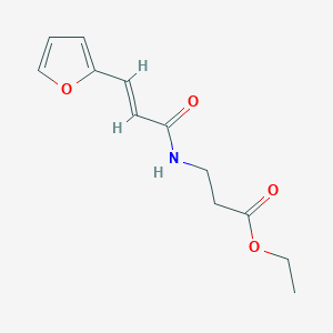 molecular formula C12H15NO4 B4875197 ethyl N-[3-(2-furyl)acryloyl]-beta-alaninate 