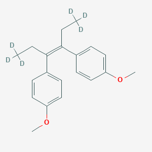 molecular formula C20H24O2 B048753 cis-3,4-Di-p-anisyl-3-hexene-d6 