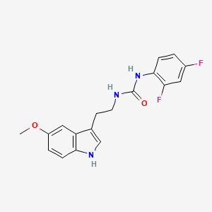 molecular formula C18H17F2N3O2 B4875484 N-(2,4-difluorophenyl)-N'-[2-(5-methoxy-1H-indol-3-yl)ethyl]urea 