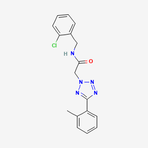 molecular formula C17H16ClN5O B4875538 N-(2-chlorobenzyl)-2-[5-(2-methylphenyl)-2H-tetrazol-2-yl]acetamide 