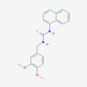 molecular formula C20H20N2O2S B4875571 N-(3,4-dimethoxybenzyl)-N'-1-naphthylthiourea 