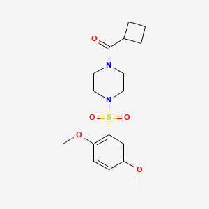 molecular formula C17H24N2O5S B4875646 CYCLOBUTYL{4-[(2,5-DIMETHOXYPHENYL)SULFONYL]PIPERAZINO}METHANONE 