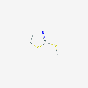 molecular formula C4H7NS2 B048757 2-(Methylthio)-2-thiazoline CAS No. 19975-56-5
