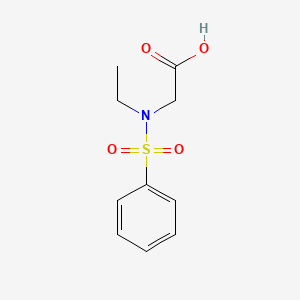 molecular formula C10H13NO4S B4875949 N-ethyl-N-(phenylsulfonyl)glycine 