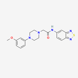 molecular formula C19H21N5O2S B4875963 N-(2,1,3-BENZOTHIADIAZOL-5-YL)-2-[4-(3-METHOXYPHENYL)-1-PIPERAZINYL]ACETAMIDE 