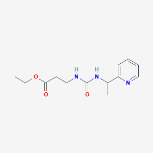 molecular formula C13H19N3O3 B4876024 ETHYL 3-[({[1-(2-PYRIDYL)ETHYL]AMINO}CARBONYL)AMINO]PROPANOATE 