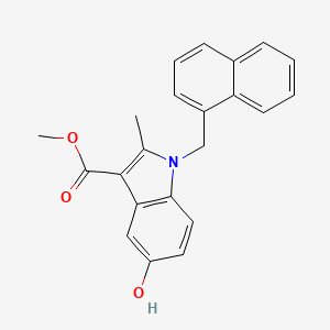 molecular formula C22H19NO3 B4876030 methyl 5-hydroxy-2-methyl-1-(1-naphthylmethyl)-1H-indole-3-carboxylate 