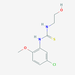 molecular formula C10H13ClN2O2S B4876066 N-(5-chloro-2-methoxyphenyl)-N'-(2-hydroxyethyl)thiourea 
