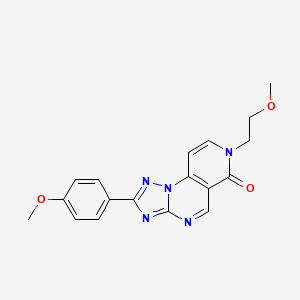 molecular formula C18H17N5O3 B4876090 7-(2-methoxyethyl)-2-(4-methoxyphenyl)pyrido[3,4-e][1,2,4]triazolo[1,5-a]pyrimidin-6(7H)-one 