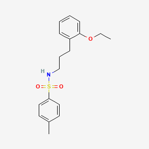 molecular formula C18H23NO3S B4876114 N-[3-(2-ethoxyphenyl)propyl]-4-methylbenzenesulfonamide 