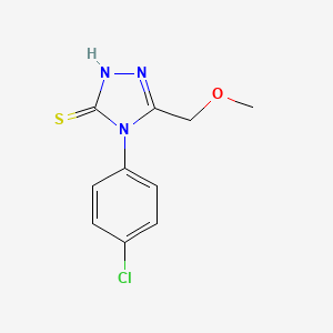 molecular formula C10H10ClN3OS B4876174 4-(4-chlorophenyl)-5-(methoxymethyl)-4H-1,2,4-triazole-3-thiol 