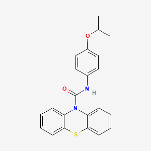 molecular formula C22H20N2O2S B4876179 N-(4-isopropoxyphenyl)-10H-phenothiazine-10-carboxamide 