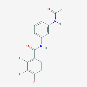 molecular formula C15H11F3N2O2 B4876460 N-(3-acetamidophenyl)-2,3,4-trifluorobenzamide 