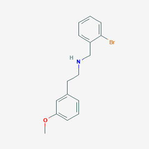 molecular formula C16H18BrNO B4876562 N-(2-bromobenzyl)-2-(3-methoxyphenyl)ethanamine 