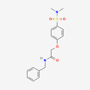 molecular formula C17H20N2O4S B4876587 N-benzyl-2-[4-(dimethylsulfamoyl)phenoxy]acetamide 