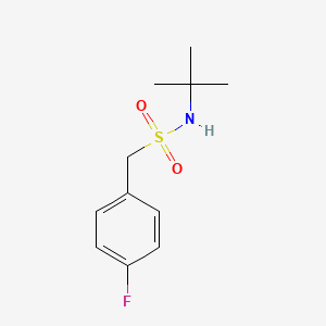 molecular formula C11H16FNO2S B4876723 N-tert-butyl-1-(4-fluorophenyl)methanesulfonamide 