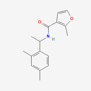 molecular formula C16H19NO2 B4876759 N-[1-(2,4-dimethylphenyl)ethyl]-2-methylfuran-3-carboxamide 
