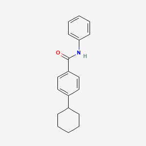 molecular formula C19H21NO B4876767 4-cyclohexyl-N-phenylbenzamide 