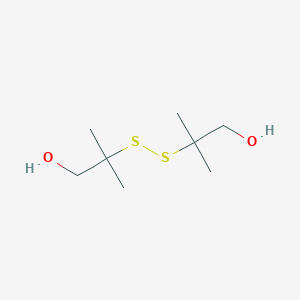 molecular formula C8H18O2S2 B048769 2-[(1-Hydroxy-2-methylpropan-2-yl)disulfanyl]-2-methylpropan-1-ol CAS No. 132182-01-5