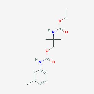 molecular formula C15H22N2O4 B4877132 ethyl N-[2-methyl-1-[(3-methylphenyl)carbamoyloxy]propan-2-yl]carbamate 