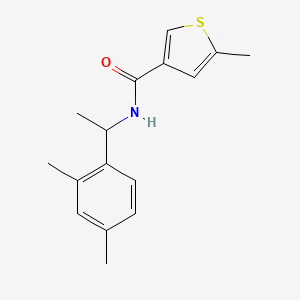 molecular formula C16H19NOS B4877281 N-[1-(2,4-dimethylphenyl)ethyl]-5-methylthiophene-3-carboxamide 