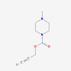 molecular formula C9H14N2O2 B048774 prop-2-ynyl 4-methylpiperazine-1-carboxylate CAS No. 123477-59-8