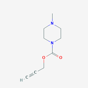 molecular formula C9H14N2O2 B048774 Prop-2-YN-1-YL 4-methylpiperazine-1-carboxylate CAS No. 123477-59-8