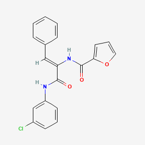 molecular formula C20H15ClN2O3 B4877480 N-[(Z)-3-(3-chloroanilino)-3-oxo-1-phenylprop-1-en-2-yl]furan-2-carboxamide 