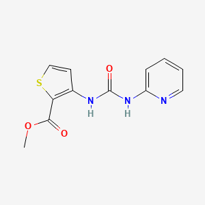 molecular formula C12H11N3O3S B4877489 METHYL 3-{[(2-PYRIDYLAMINO)CARBONYL]AMINO}-2-THIOPHENECARBOXYLATE 