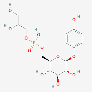molecular formula C15H23O12P B048781 6-Arbutinphosphoglycerol CAS No. 123723-75-1