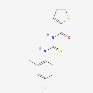 molecular formula C13H11IN2OS2 B4878399 N-[(4-iodo-2-methylphenyl)carbamothioyl]thiophene-2-carboxamide 