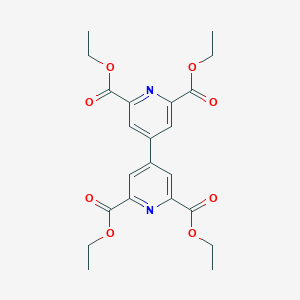 molecular formula C22H24N2O8 B048784 Diethyl 4-[2,6-bis(ethoxycarbonyl)pyridin-4-yl]pyridine-2,6-dicarboxylate CAS No. 124558-63-0