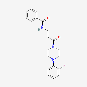 molecular formula C20H22FN3O2 B4878538 N-{3-[4-(2-FLUOROPHENYL)PIPERAZINO]-3-OXOPROPYL}BENZAMIDE 