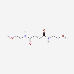 molecular formula C10H20N2O4 B4878761 N,N'-bis(2-methoxyethyl)butanediamide 