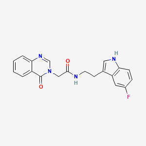 molecular formula C20H17FN4O2 B4878791 N-[2-(5-fluoro-1H-indol-3-yl)ethyl]-2-(4-oxoquinazolin-3(4H)-yl)acetamide 