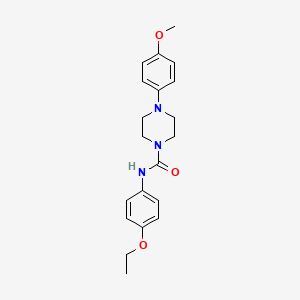 molecular formula C20H25N3O3 B4878955 N-(4-ethoxyphenyl)-4-(4-methoxyphenyl)piperazine-1-carboxamide 