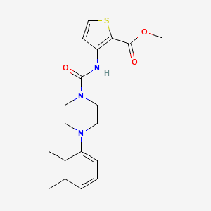 molecular formula C19H23N3O3S B4879274 METHYL 3-({[4-(2,3-DIMETHYLPHENYL)PIPERAZINO]CARBONYL}AMINO)-2-THIOPHENECARBOXYLATE 