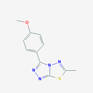molecular formula C11H10N4OS B487933 methyl 4-(6-methyl[1,2,4]triazolo[3,4-b][1,3,4]thiadiazol-3-yl)phenyl ether CAS No. 923551-07-9