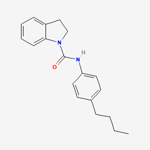 molecular formula C19H22N2O B4879634 N-(4-butylphenyl)-2,3-dihydro-1H-indole-1-carboxamide CAS No. 883549-18-6