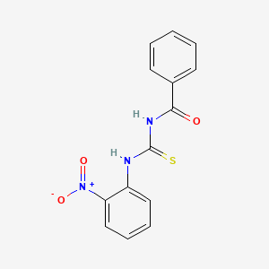 molecular formula C14H11N3O3S B4879749 N-[(2-nitrophenyl)carbamothioyl]benzamide 