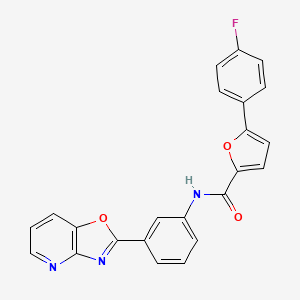molecular formula C23H14FN3O3 B4879754 5-(4-fluorophenyl)-N-[3-([1,3]oxazolo[4,5-b]pyridin-2-yl)phenyl]furan-2-carboxamide 