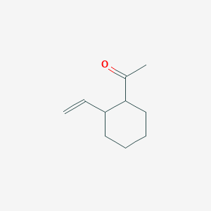 molecular formula C10H16O B048798 Ethanone, 1-(2-ethenylcyclohexyl)-(9CI) CAS No. 117369-95-6